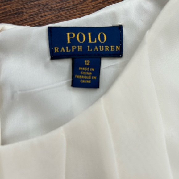 New! POLO RALPH LAUREN Dress ivory Big Girl Preppy Classic size 12. - Picture 4 of 5